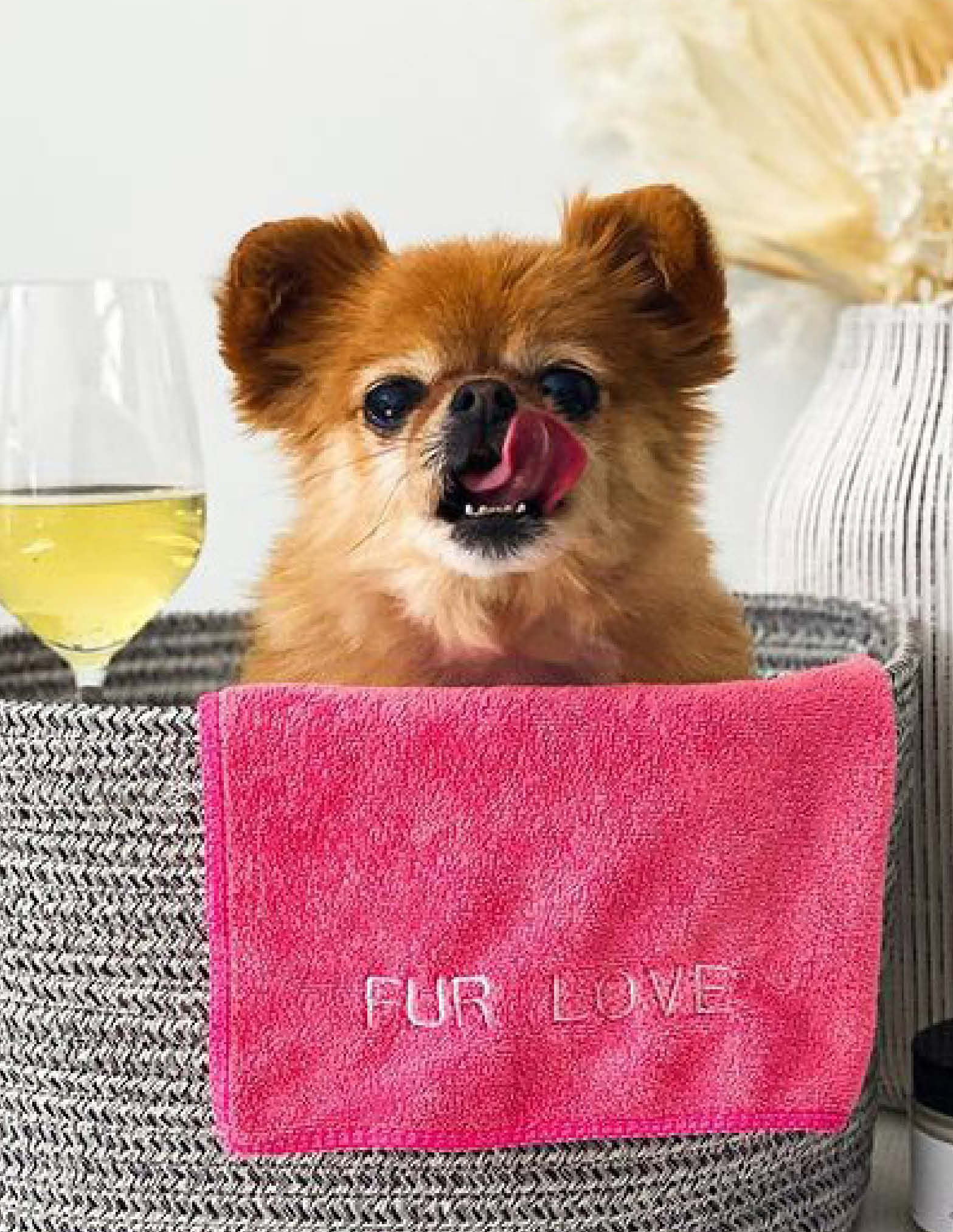 fur love microfibre dog towel